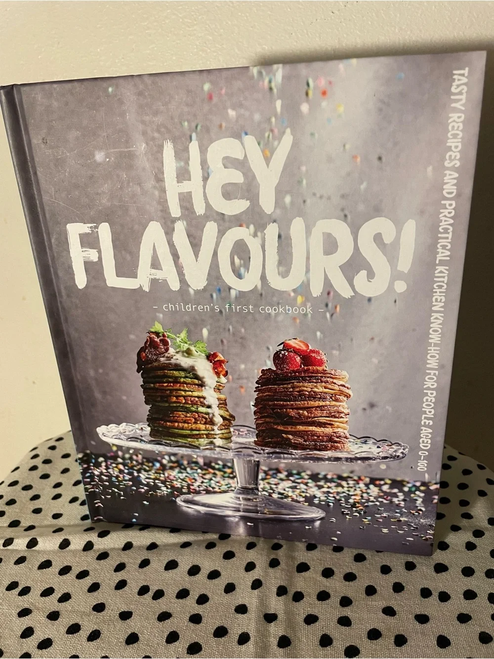 IKEA Hey Flavours! Cookbook - Gray Cover with Colorful Pancake Stacks